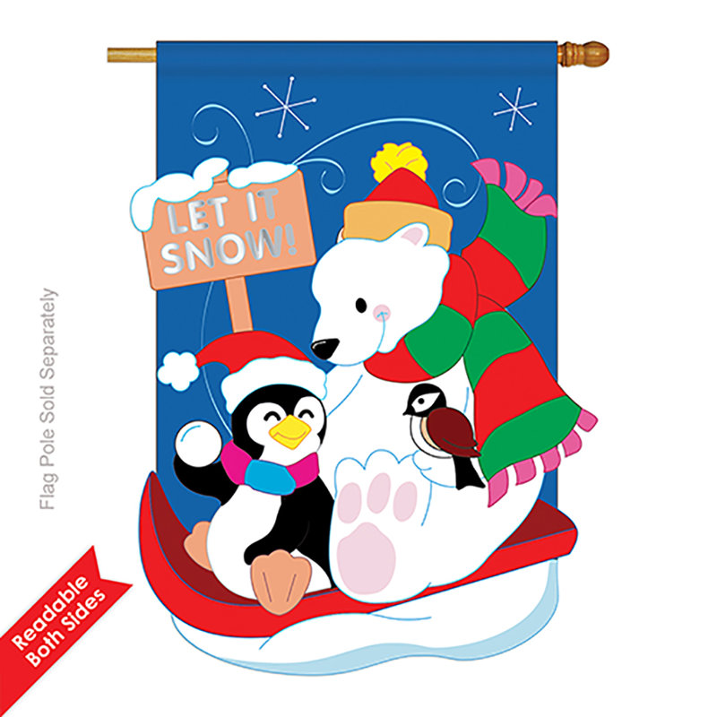 Breeze Decor Two Group H114058 P2 Snow Fun Winter Wonderland