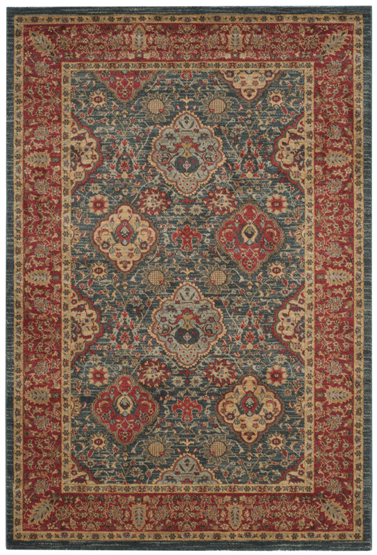 Darby Home Co Alto Red/Blue Area Rug & Reviews Wayfair