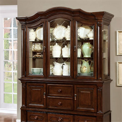 Canora Grey Pagedale 61" Wide 5 Drawer Hutch and Buffet  Color: Brown