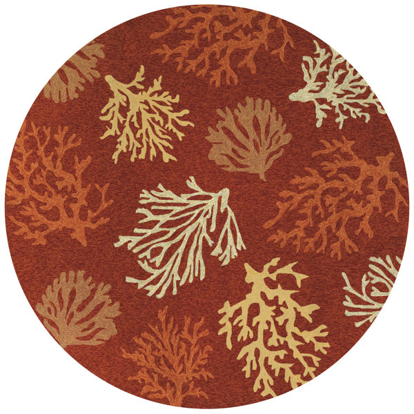 Rundall Sea Reef Indoor/Outdoor Rug by Highland Dunes