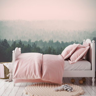 Fabric L And Stick Wallpaper You Ll Love Wayfair The Misty Forest Murals That Stick 6 X 54 Wallpaper