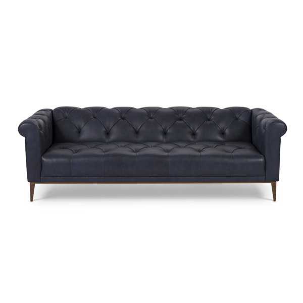 Diez Leather Chesterfield Sofa By Darby Home Co