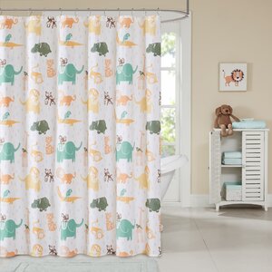 Jacala Cotton Printed Shower Curtain