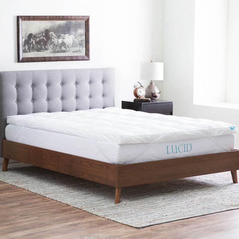 Lucid 3" Down Alternative Mattress Topper & Reviews Wayfair