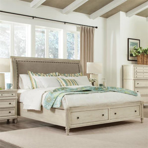 Waverley Upholstered Sleigh Headboard by Beachcrest Home