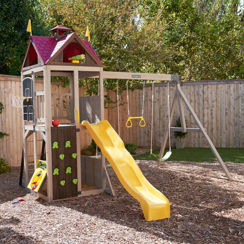 summerhill wooden swing set parque infantil parquinho parque