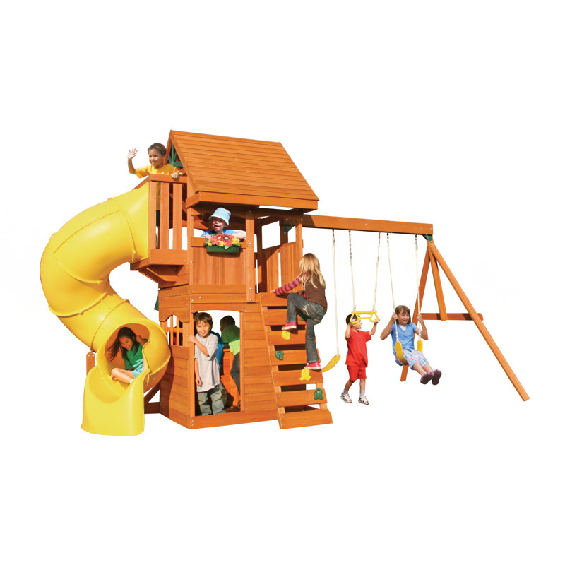 cedar summit by kidkraft valleyview deluxe playset