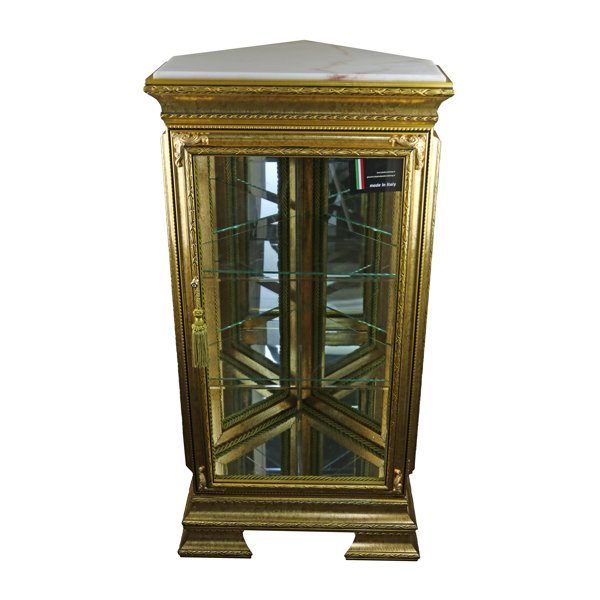 Stlouis Pentagonal Lighted Corner Curio Cabinet By Astoria Grand Read Reviews