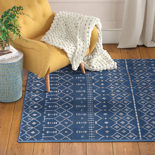 Carol Oriental Navy Area Rug by Mistana