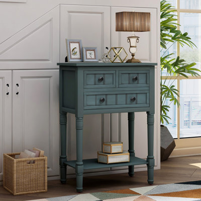 Chubbuck 23 Console Table August Grove Color Navy