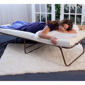 Folding Bed with Mattress by Symple Stuff