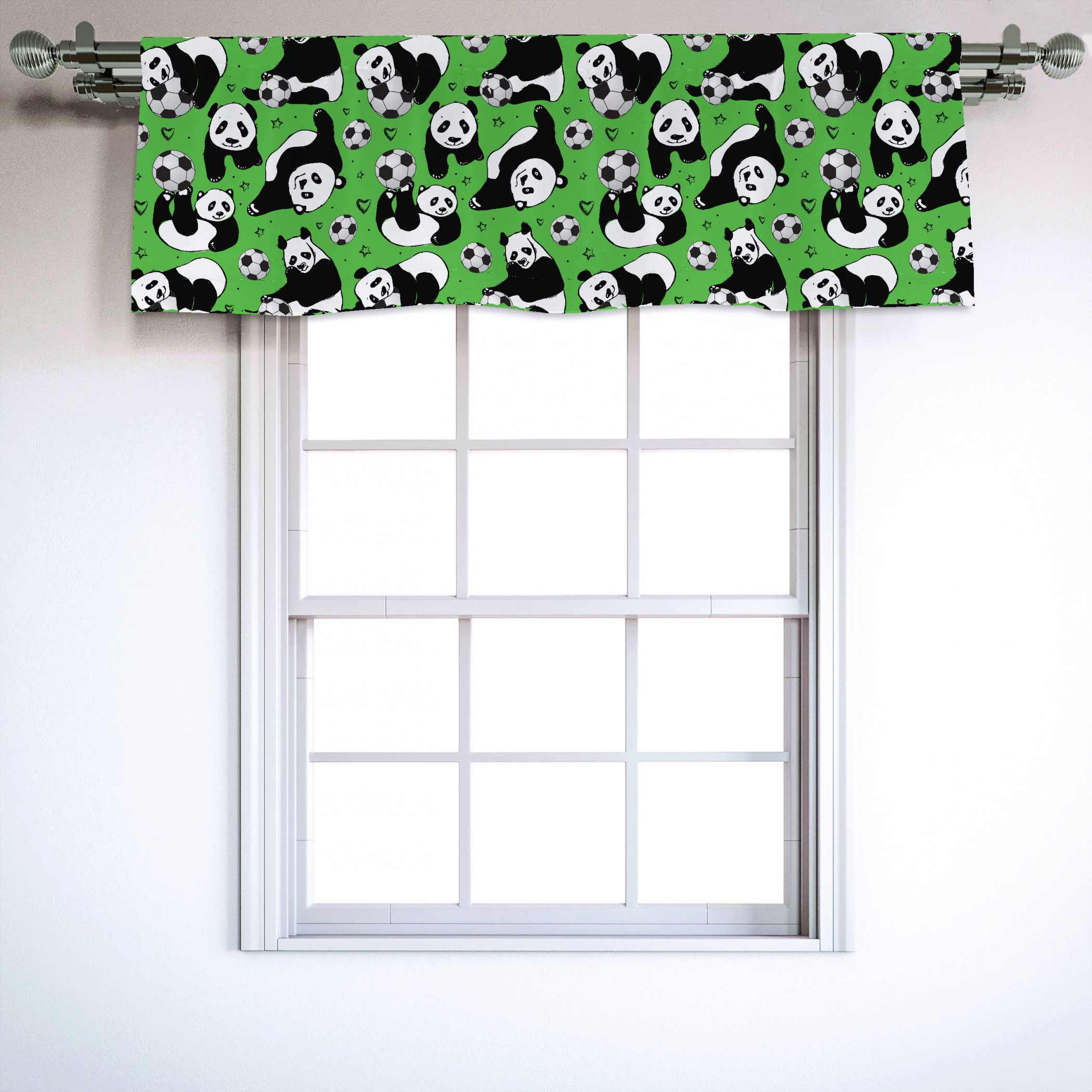 East Urban Home Soccer 54 Window Valance Wayfair