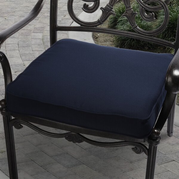 Indoor/Outdoor Sunbrella Dining Chair Seat Cushion by Mercury Row