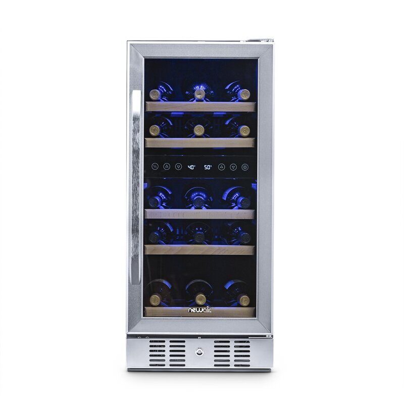 Newair 29 Bottle Dual Zone Freestanding Built In Wine Refrigerator