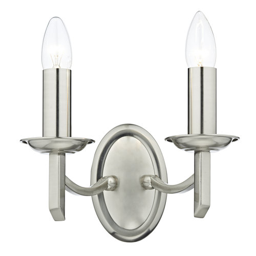 Amplas 2-Light Candle Wall Light Three Posts
