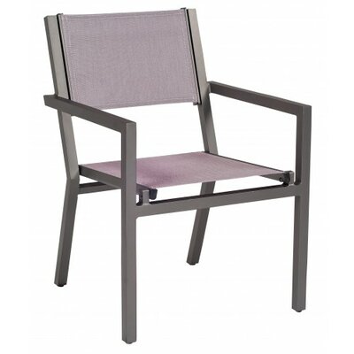 Palm Coast Stacking Patio Dining Chair Woodard Seat Color Jet