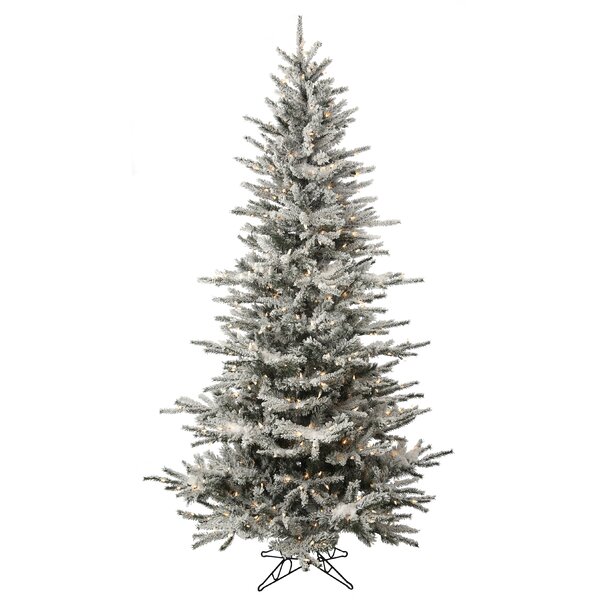 Pre-Lit White Spruce Artificial Christmas Tree by The Holiday Aisle