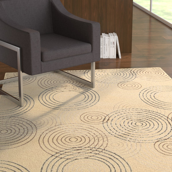 Densmore Ivory Area Rug by Ebern Designs