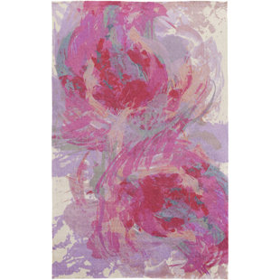 Modern Contemporary Hot Pink Area Rug Allmodern Donie Hot Pink Area Rug