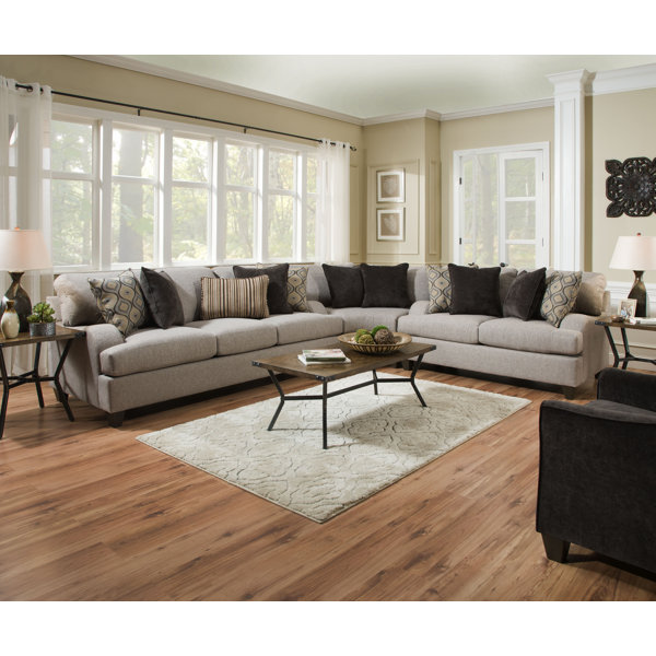 Hattiesburg Sterling Reversible Sectional by Three
