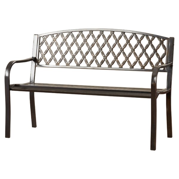 Ruhamah Steel Park Bench by Darby Home Co