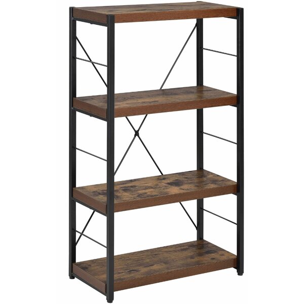 Ian Metal Framed Wooden Etagere Bookcase By Williston Forge