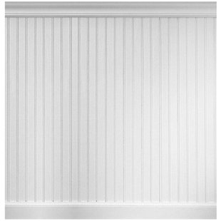 Timberchic 4 Solid Wood Wall Paneling In White Wayfair Alvarez 96 Mdf Wall Paneling In White Primer