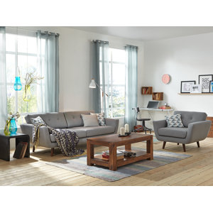 2-tlg. Couchgarnitur Kingsley von Massivum