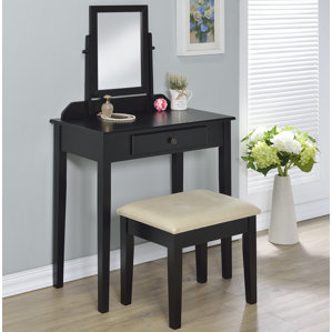Percival Vanity Set with Mirror by Cha..