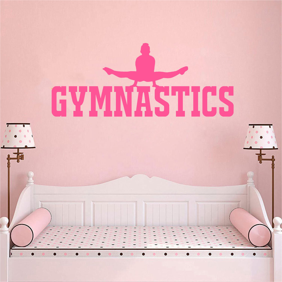 Gymnastics Wall Decal Gymnastics Sticker Removable Gymnast Wall Art Design