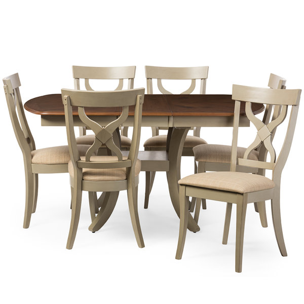 Baxton Studio Balmoral 7 Piece Dining Set By Wholesale Interiors Today Only Sale