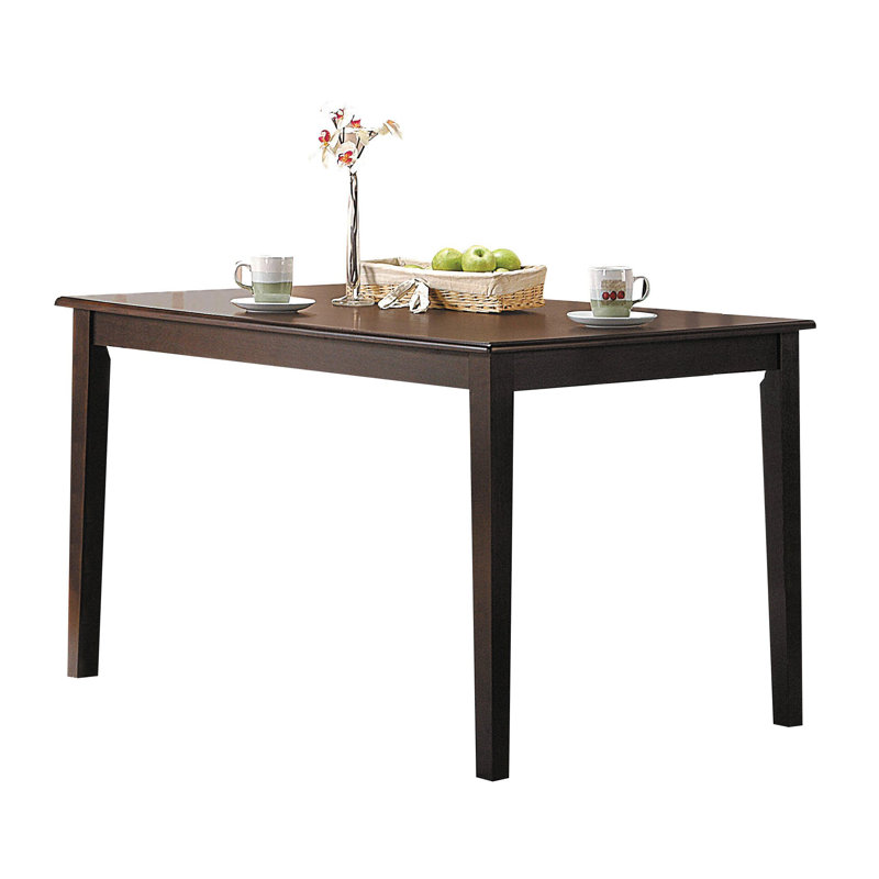 Winston Porter Wilburton Tapered Leg Solid Wood Dining Table Wayfair