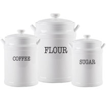 Black White Kitchen Canisters Jars You Ll Love In 2021 Wayfair