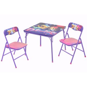 Character Kids 3-Piece Square Table and Chair Set