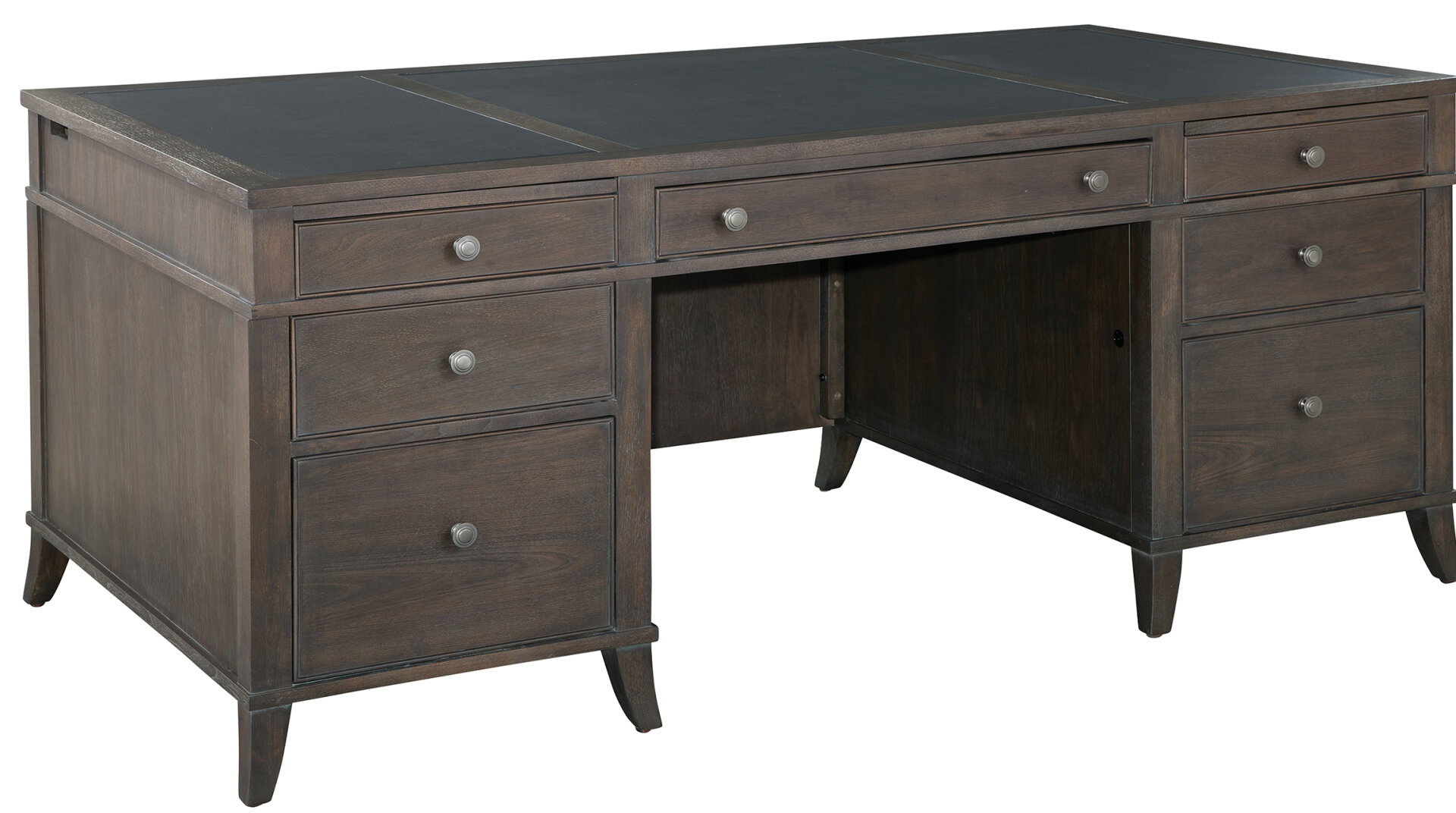 Ebern Designs Whitchurch Solid Wood Executive Desk Wayfair