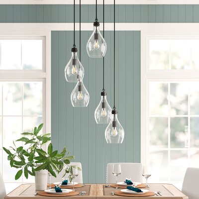 teardrop cluster pendant lights