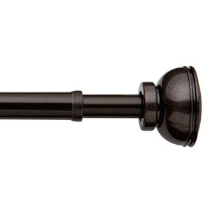 Decorative Spring Tension Single Curtain Rod