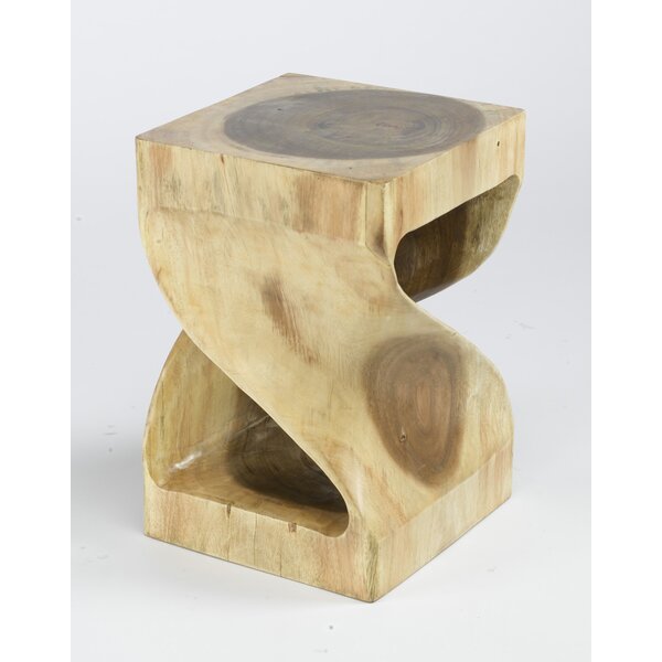 Saltford Twisted Teak Side Table By Union Rustic