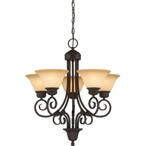 Troy 5-Light Shaded Chandelier