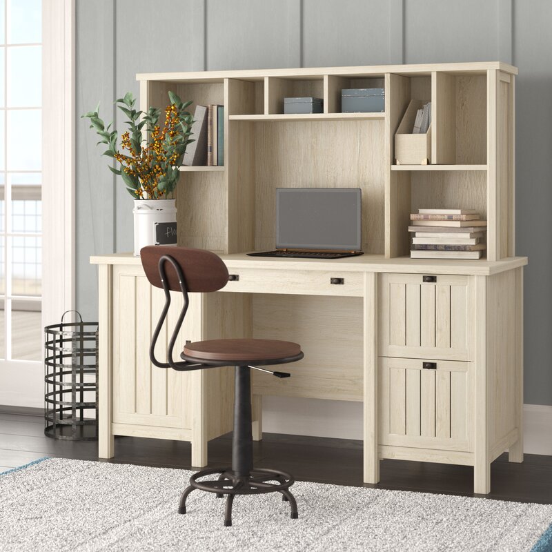 Laurel Foundry Modern Farmhouse Shelby Desk With Hutch Reviews