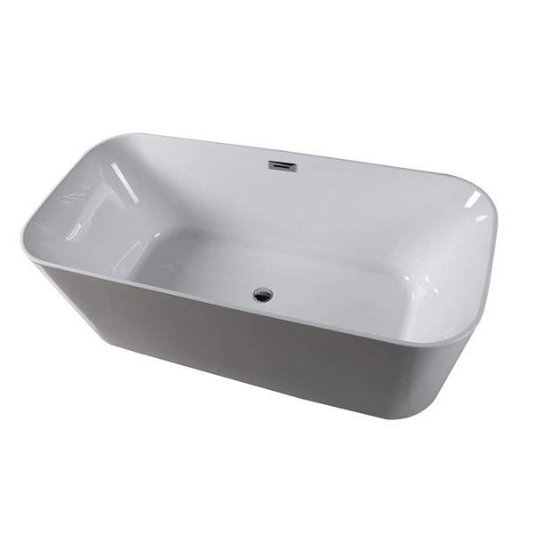 Lyon 59 x 29 Freestanding Soaking Bathtub by Dyconn Faucet