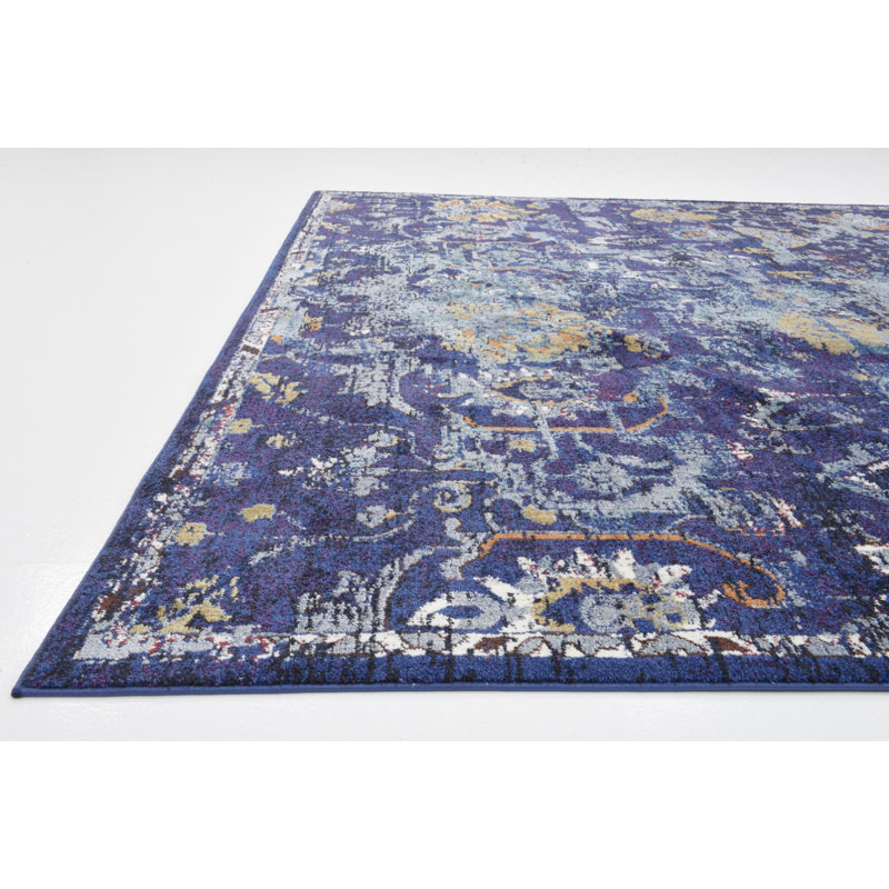 Koury Persian Inspired Navy Blue Beige Tan Area Rug Reviews