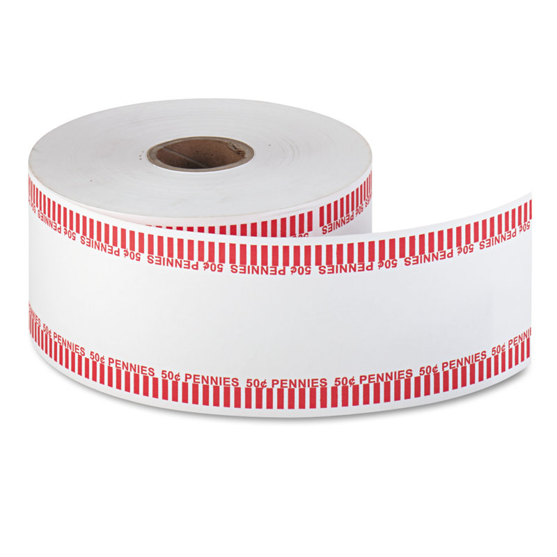 MMF INDUSTRIES Automatic Coin Flat Wrapper Rolls, Pennie, 1900 Wrappers