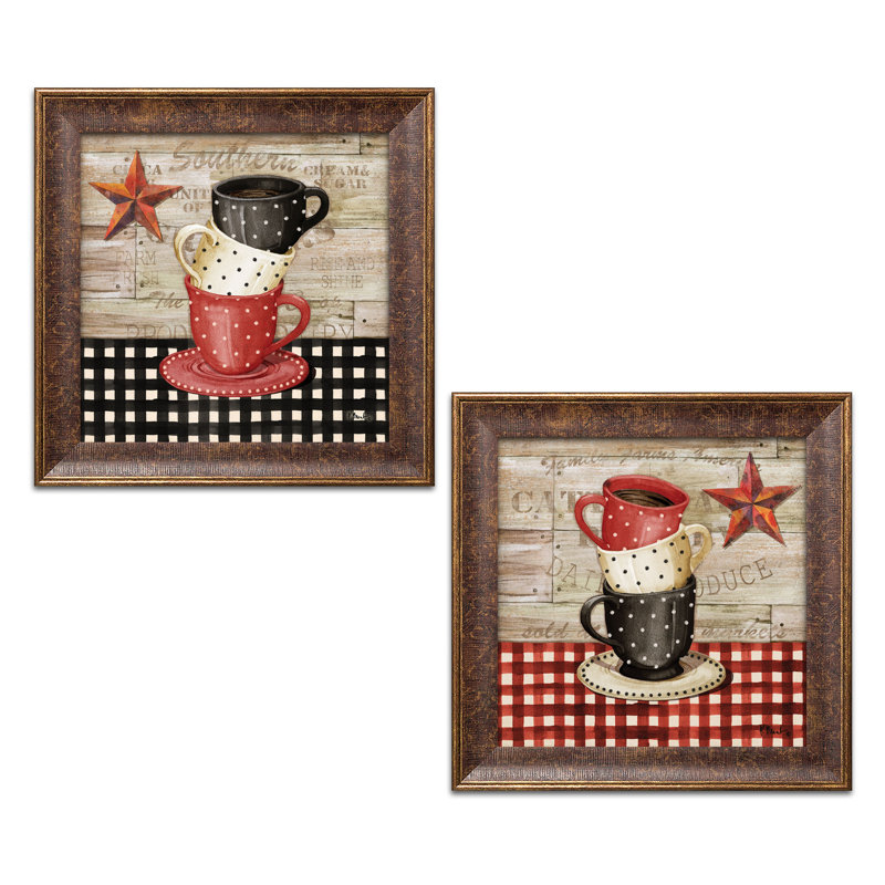 August Grove Farmhouse Kitchen Decor Stacked Coffee Cup
