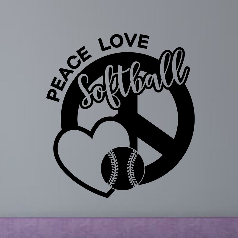Free Free 162 Peace Love Softball Svg Free SVG PNG EPS DXF File