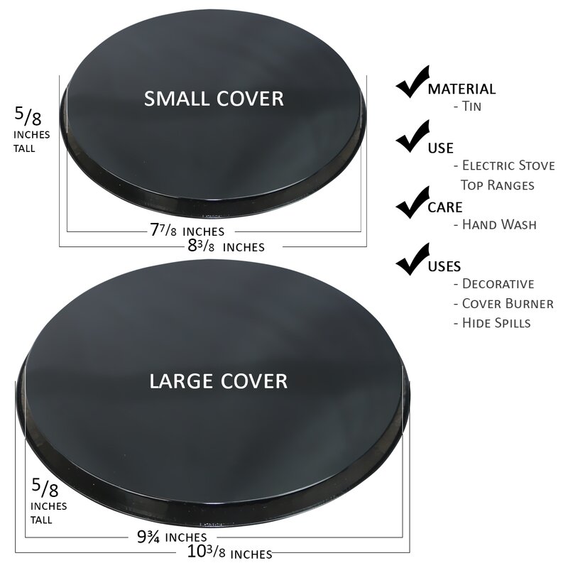 round burner covers for electric stove