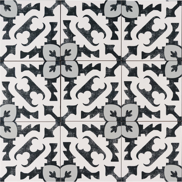 Kenzzi Brina 8 x 8 Porcelain in White by MSI