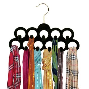 11 Ring Closet Non-Slip Hanger (Set of 3)