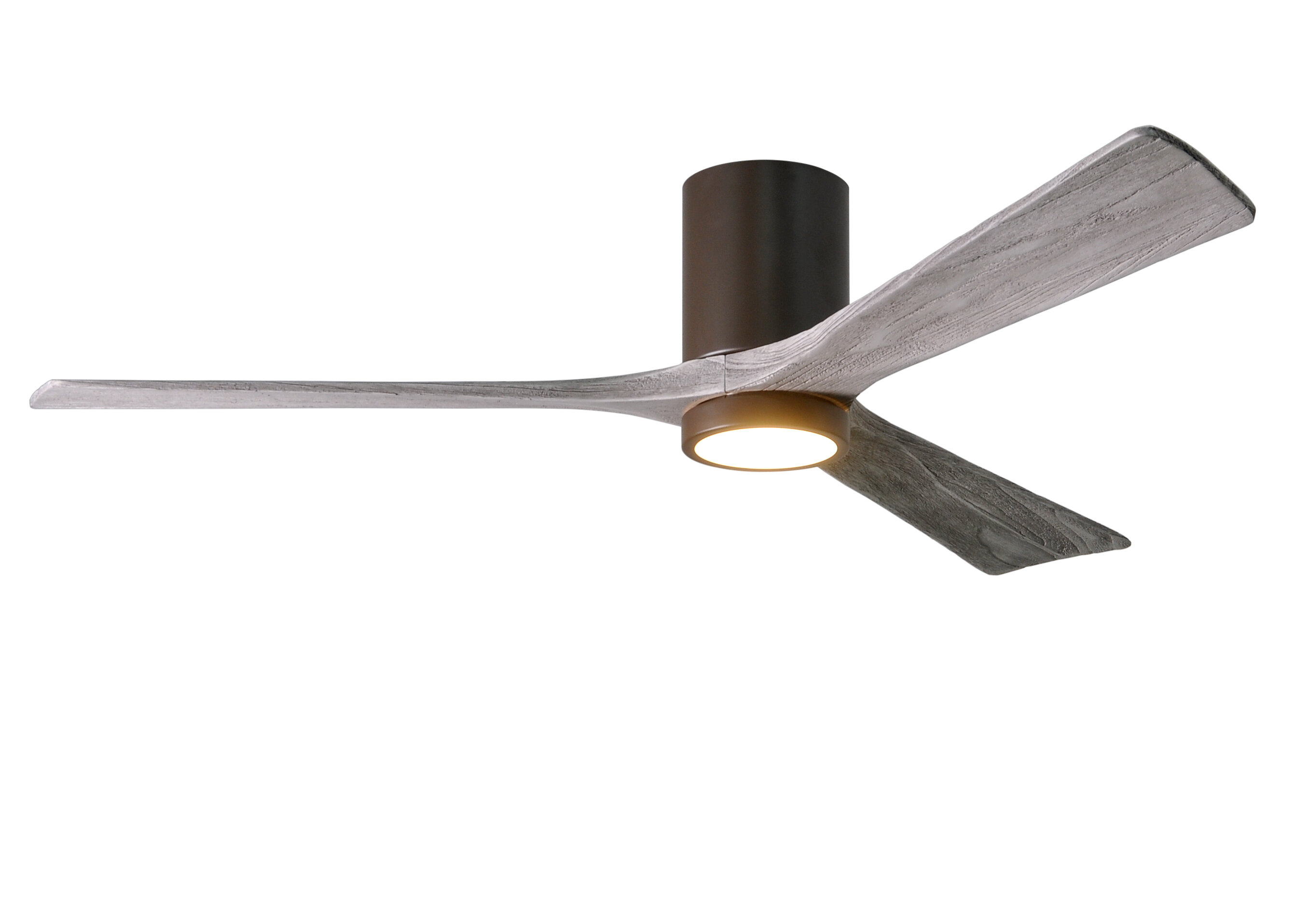 60 Rosalind 3 Blade Hugger Ceiling Fan With Wall Remote And Light