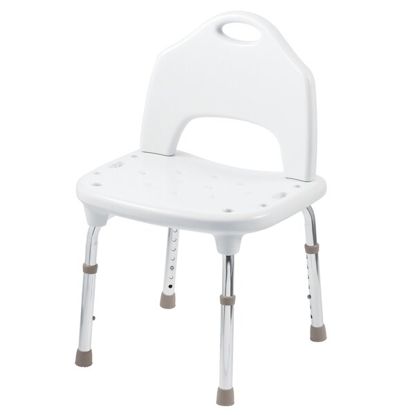 Adjustable Shower Chair in Glacier by Home Care by Moen